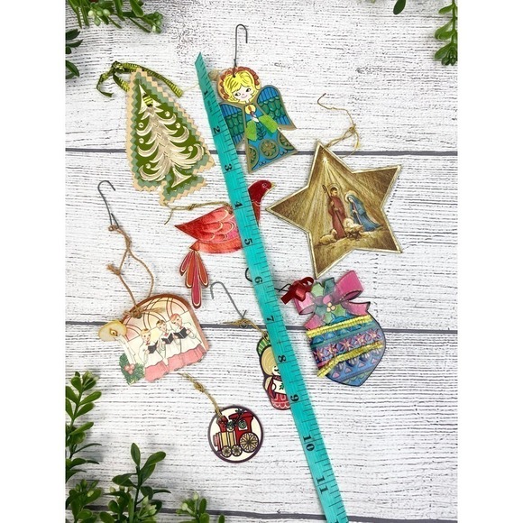 VNT 1950 60’s 70’s Christmas Holiday Ornament Set - Picture 5 of 9